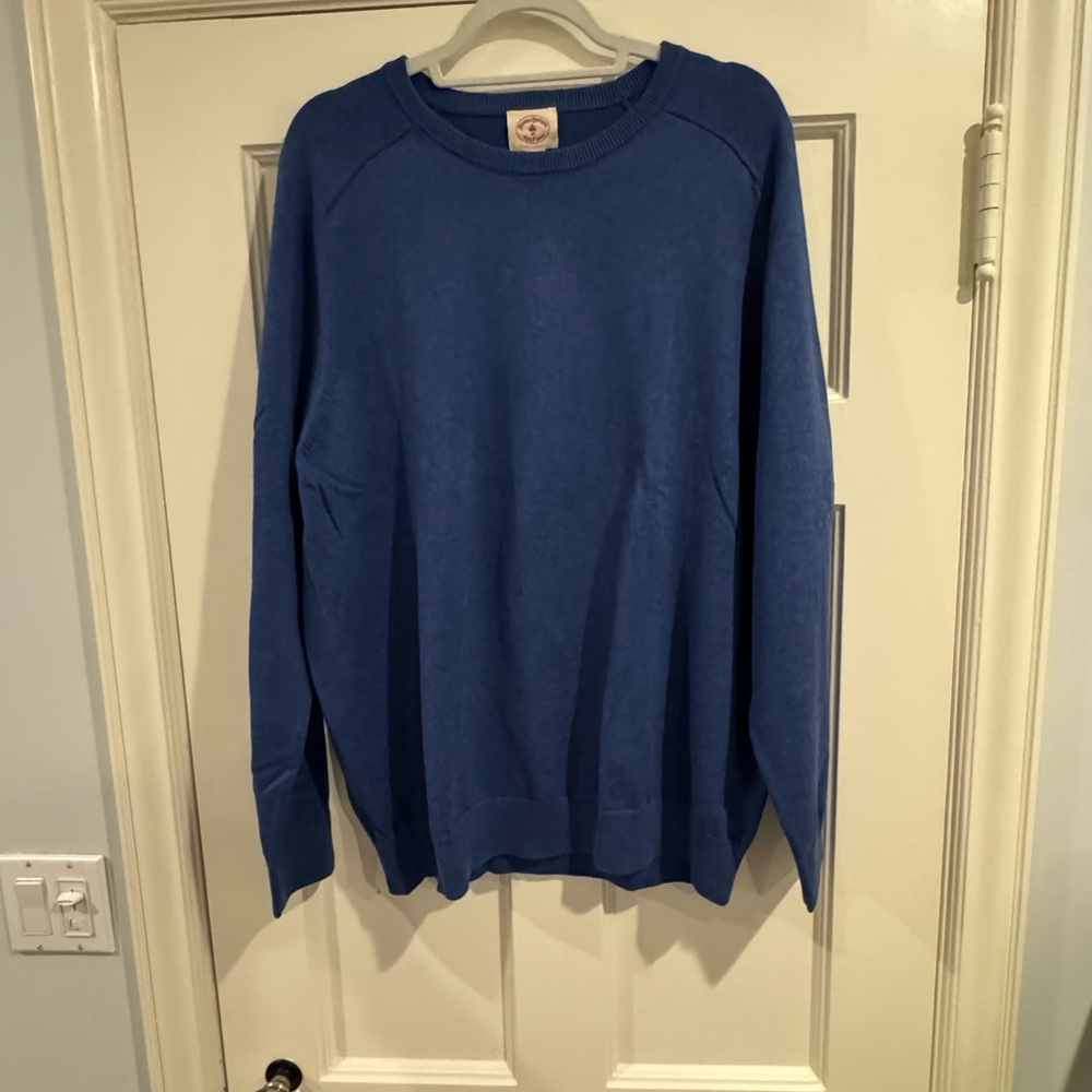 Brooks Brothers Vibrant Blue Crewneck Sweater